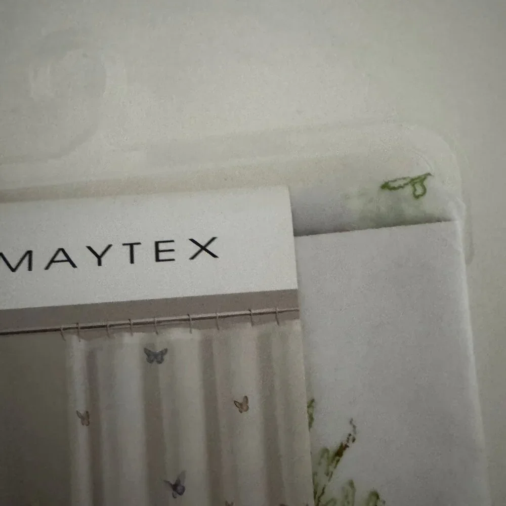 Maytex Garden Flight Peva Shower Curtain New